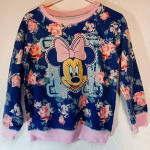 Disney Minnie Mouse Little Girls Crew Neck